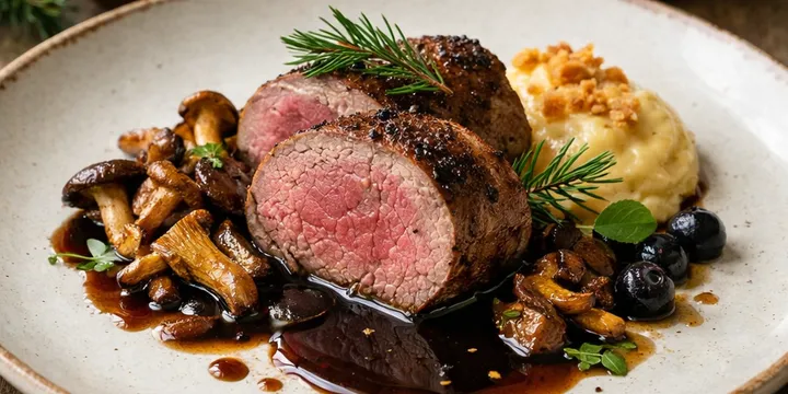 Lammrücken mit Fichtennadel‑Espresso‑Sirup: Wald trifft Barista